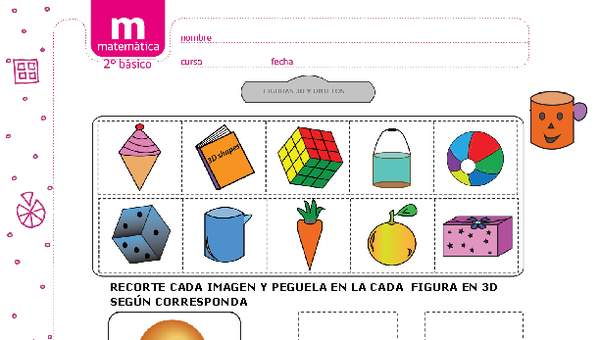 Figuras 3D y objetos Curriculum Nacional. MINEDUC. Chile.