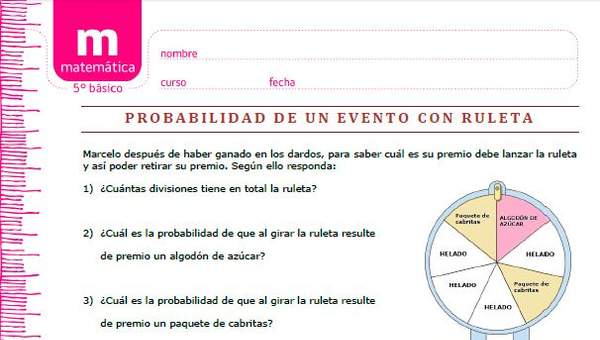 Probabilidad de un evento con ruleta