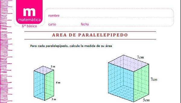 Área de paralelepípedo