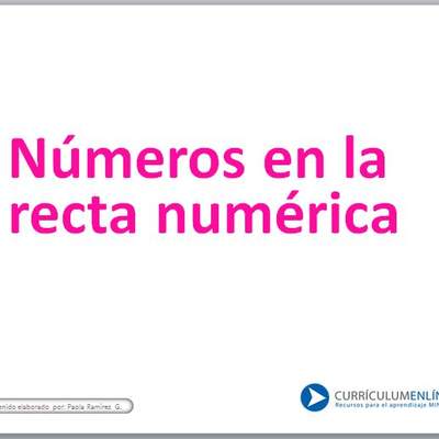 ¿Cuál es el número en la recta numérica?