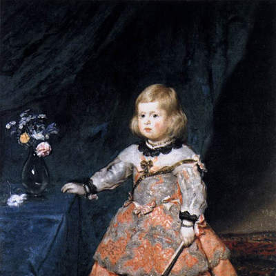 Infanta Margarita con vestido rosado de Diego Velásquez