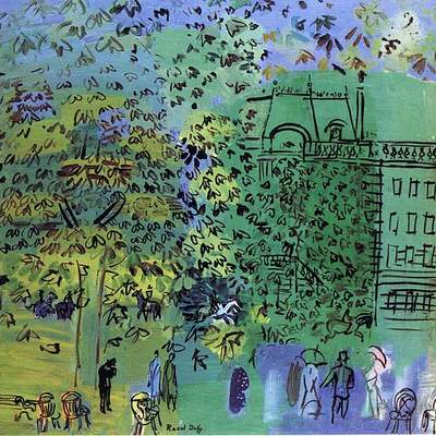 La Avenida de Bois de Boulogne de Raoul Dufy