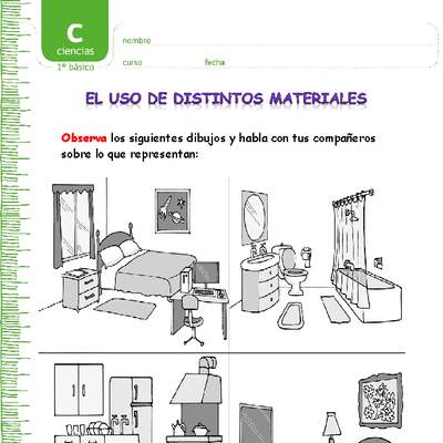 El uso de distintos materiales