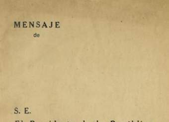 Mensaje de S. E. el Presidente de la República don Jorge Alessandri Rodríguez al Congreso Nacional al inaugurar el período ordinario de sesiones, 21 de Mayo de 1960