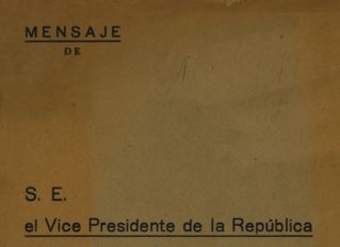 Mensaje de S.E. el Vice presidente de la República Don Alfredo Duhalde Vásquez : en la apertura de las sesiones ordinarias del Congreso Nacional 21 de Mayo de 1946