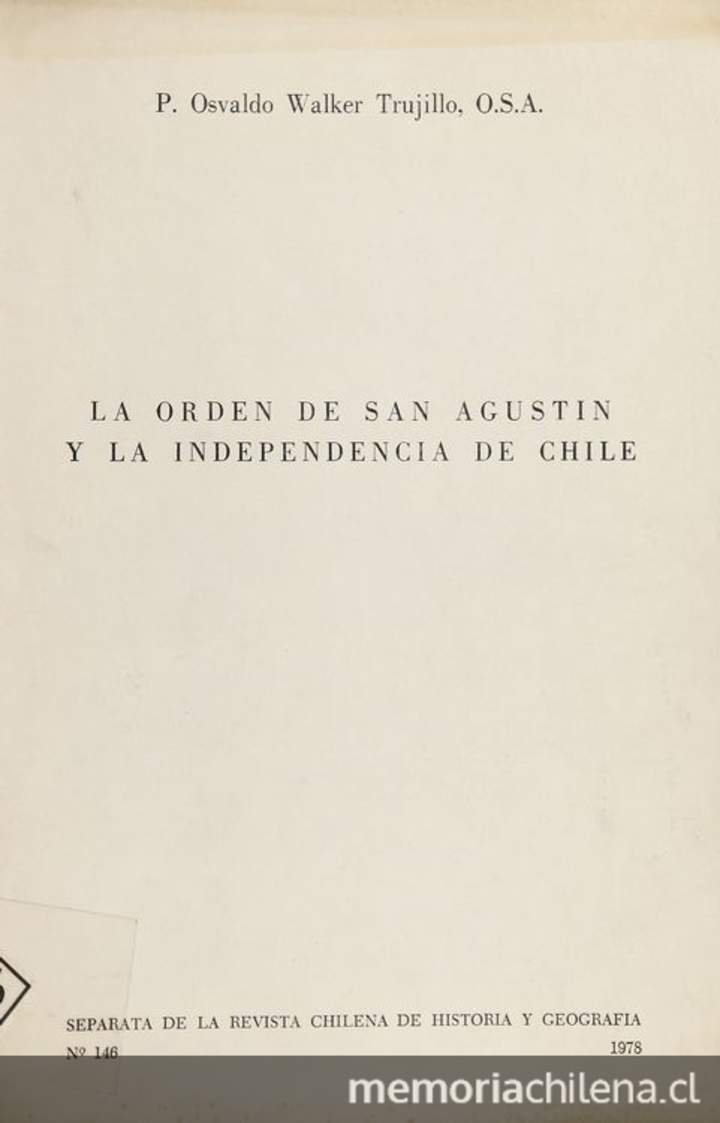 La orden de San Agustín y la Independencia de Chile