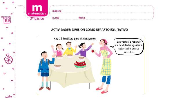 División como reparto equitativo