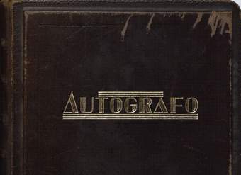 Autógrafo: manuscrito