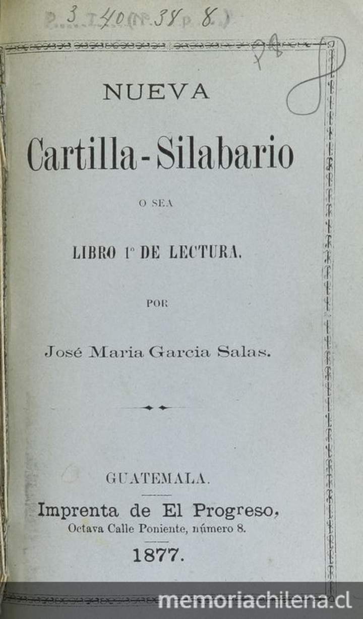 Nueva cartilla-silabario, o sea, libro 1º de lectura