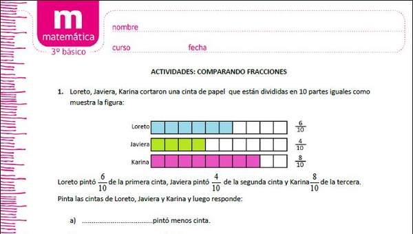 Comparando fracciones