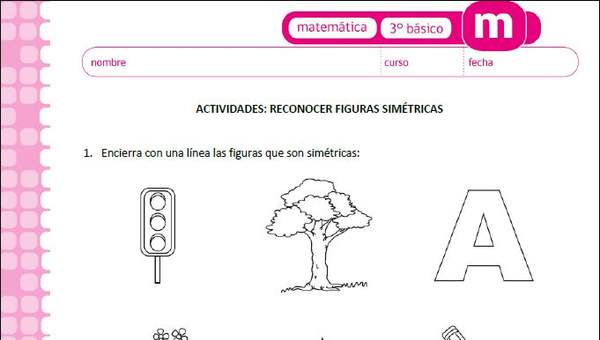 Reconocer figuras simétricas