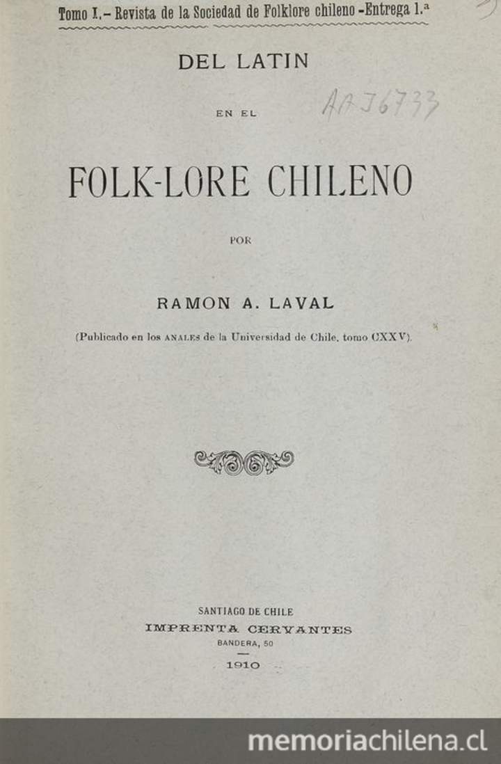 Del latín en el folk-lore chileno