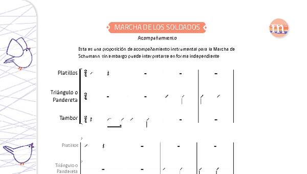 Acompañamiento para Marcha de los soldados