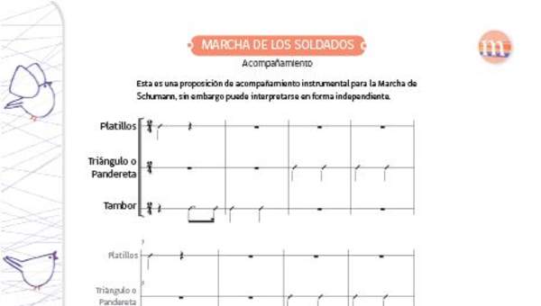 Acompañamiento para Marcha de los soldados