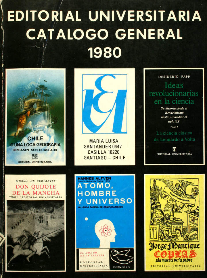 Editorial Universitaria : Catálogo general 1980