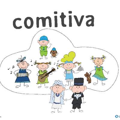 Afiche de vocabulario: comitiva