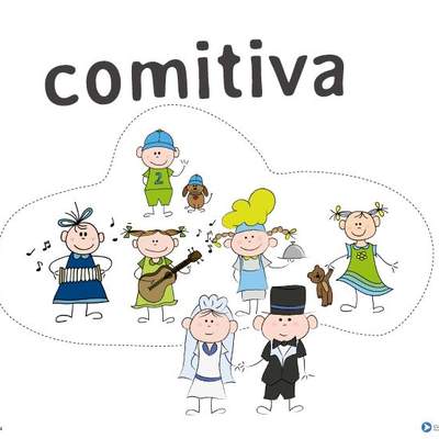 Afiche de vocabulario: comitiva