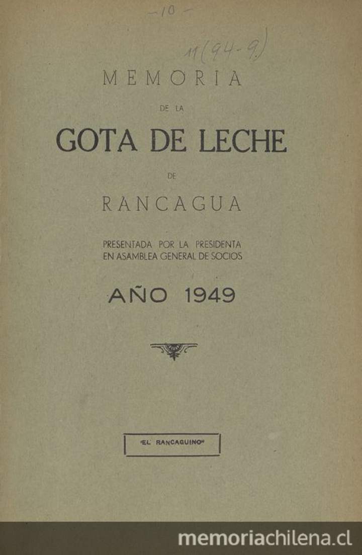 Memoria de la Gota de Leche de Rancagua