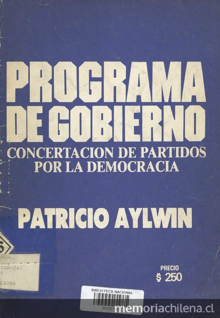 Programa de gobierno : Patricio Aylwin