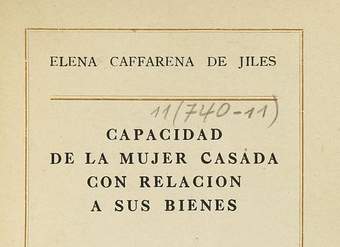Capacidad de la mujer casada con relación a sus bienes