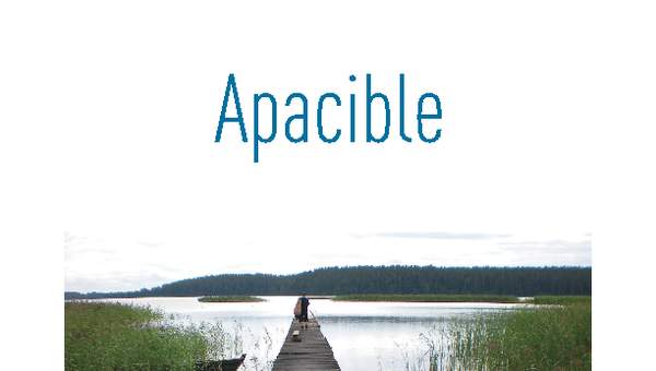 Afiche de vocabulario: apacible