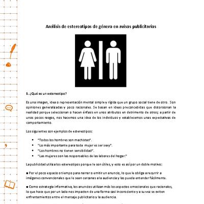 Análisis de estereotipos