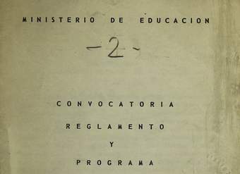 Convocatoria, reglamento y programa del Congreso Nacional de Educación: 13, 14, 15 y 16 de diciembre de 1971