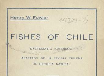 Fisches of Chile Systematic catalog