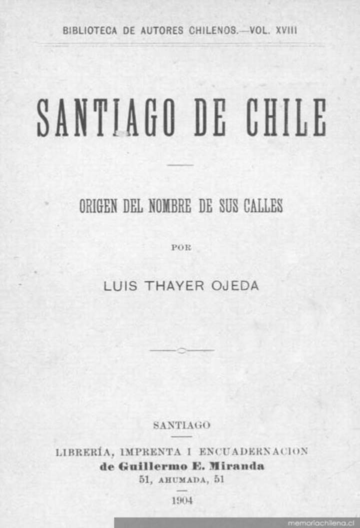 Santiago de Chile: origen del nombre de sus calles