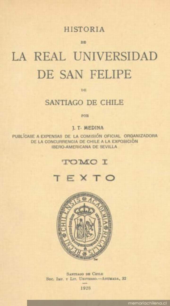 Historia de la Real Universidad de San Felipe de Santiago de Chile