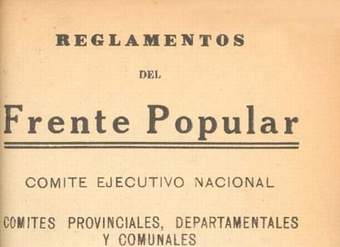 Reglamentos del Frente Popular : Comité Ejecutivo Nacional : Comités Provinciales, Departamentales y Comunales
