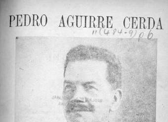Pedro Aguirre Cerda : (Homenaje del Partido Radical a su candidato a la Presidencia de la República)