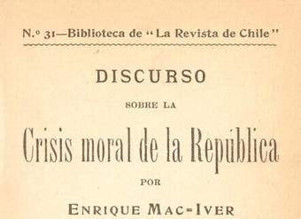 Discurso sobre la crisis moral de la República