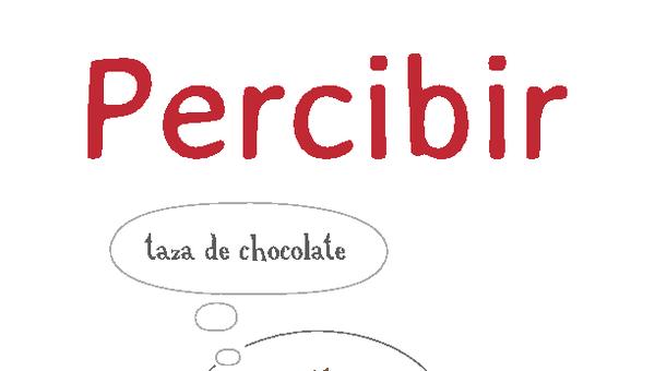 Afiche de vocabulario: percibir