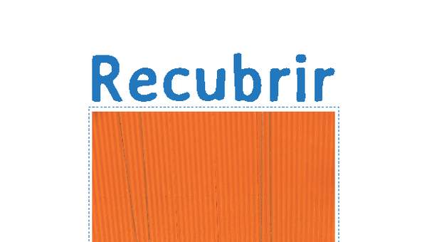 Afiche de vocabulario: recubrir