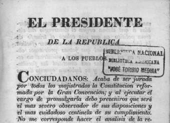 Constitución de la República de Chile: jurada y promulgada el 25 de mayo de 1833