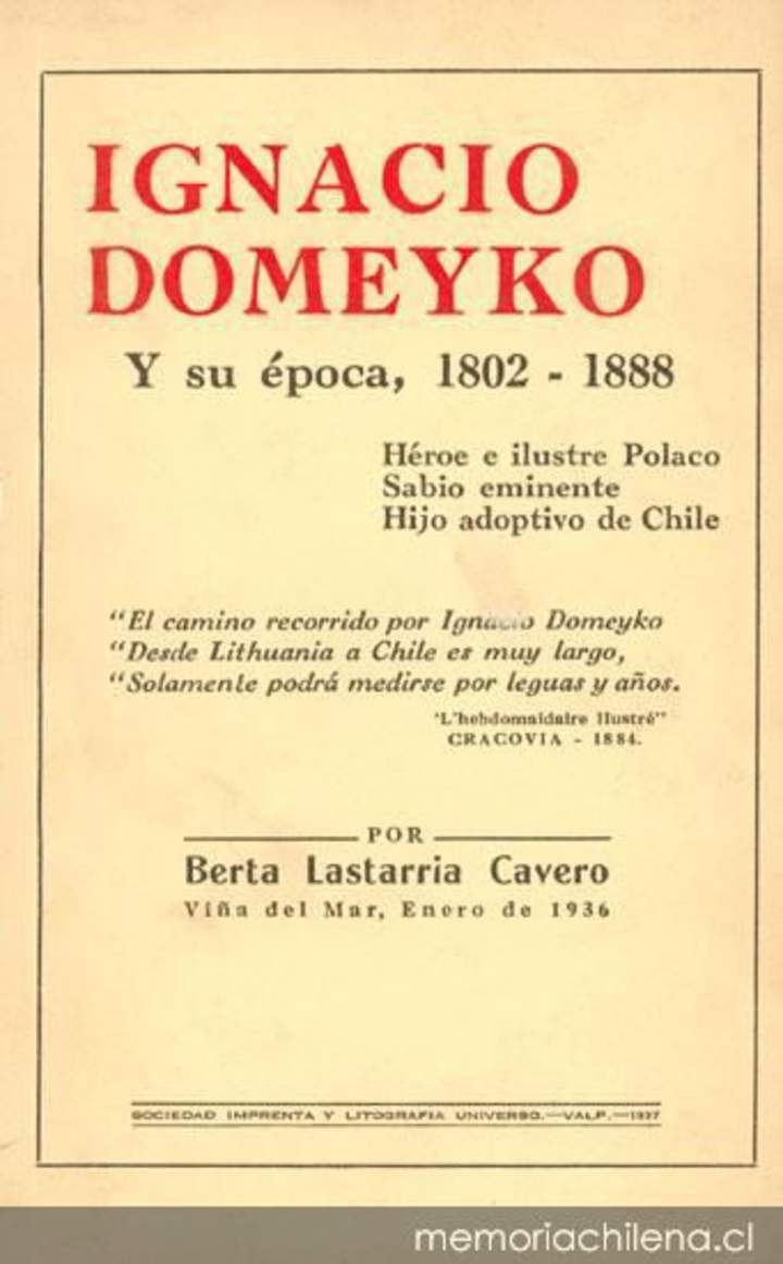 Ignacio Domeyko y su época: 1882-1888: héroe e ilustre polaco, sabio eminente, hijo adoptivo de Chile