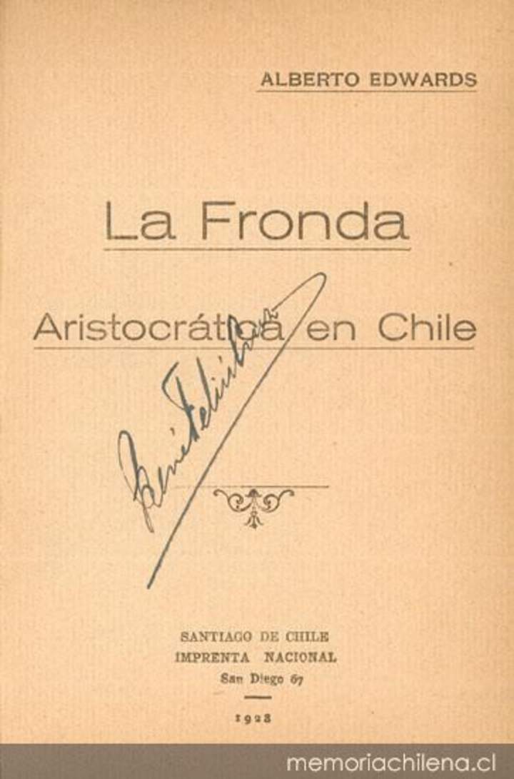 La fronda aristocrática en Chile
