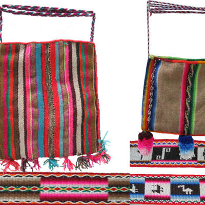 Textiles Aymara Chuspas y fajas