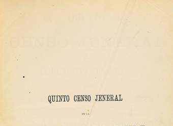 Quinto Censo Jeneral de la Población de Chile : levantado el 19 de abril de 1875