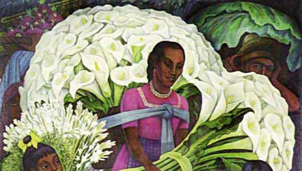 Vendedora de flores de Diego Rivera
