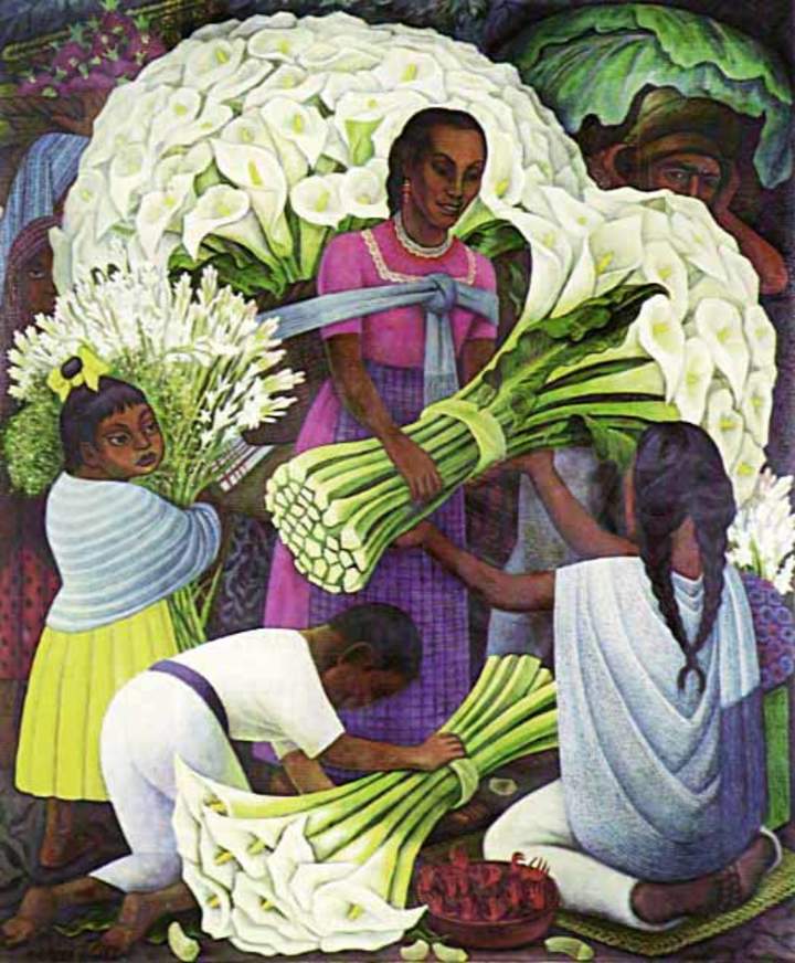 Vendedora de flores de Diego Rivera