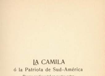 La Camila, o, La patriota Sudamérica