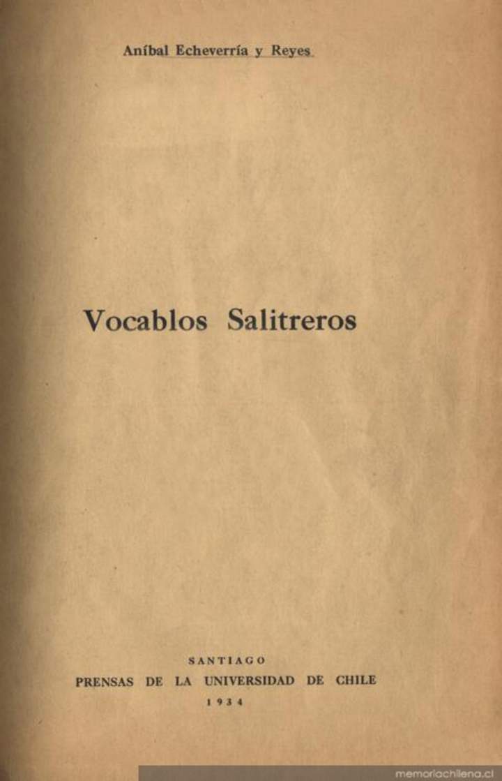 Vocablos salitreros