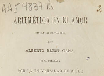 La aritmética en el amor : novela de costumbres