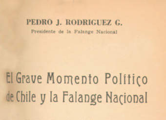 El grave momento político de Chile y la Falange Nacional