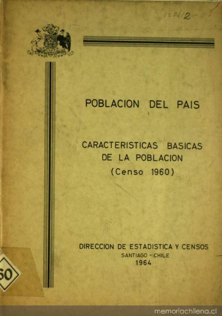 Características básicas de la población (censo 1960)