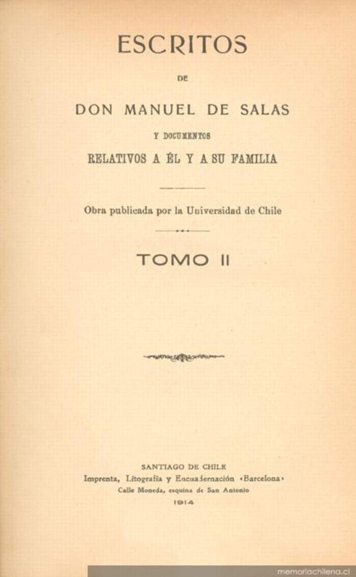 Escritos de Don Manuel de Salas : y documentos relativos a él y a su familia