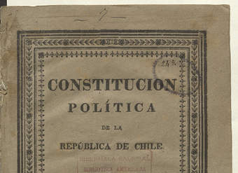 Constitución política de la República de Chile