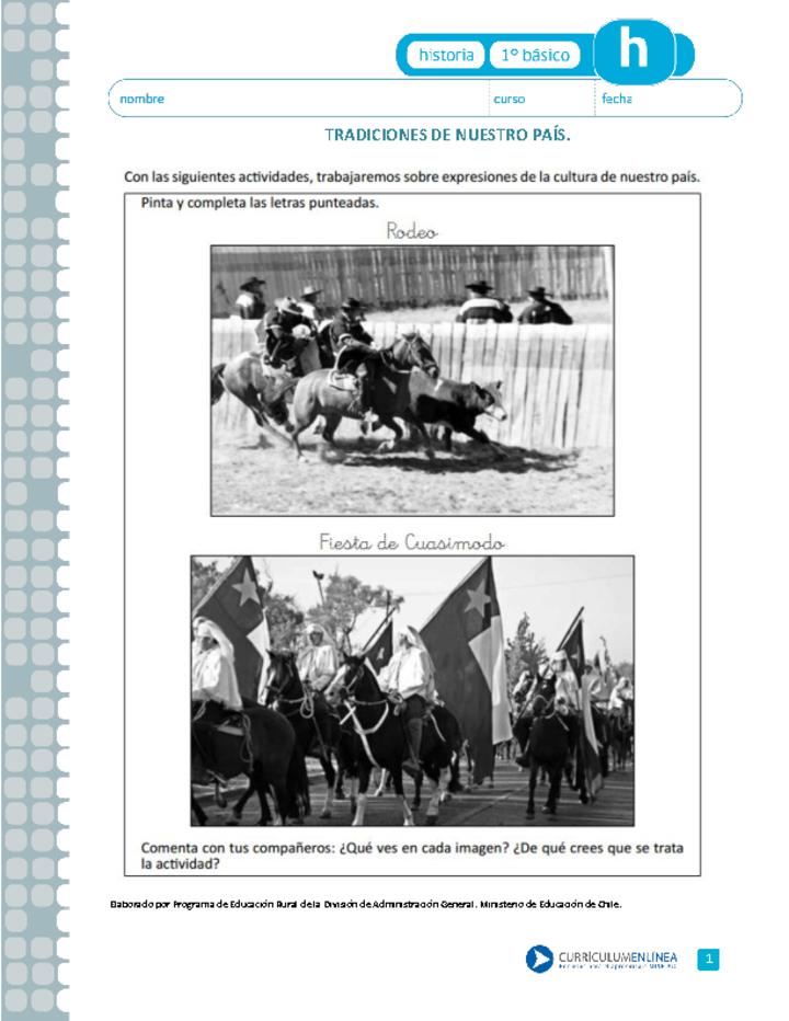 Tradiciones de nuestro país